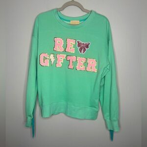 Judith March Re-Gifter Fringe Back Sweatshirt